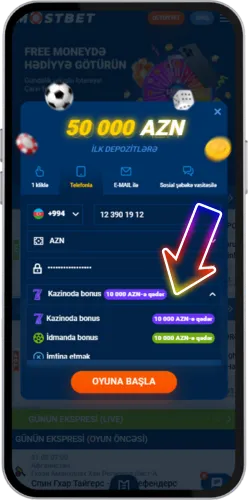 Mostbet qarşılama bonusu seçimi