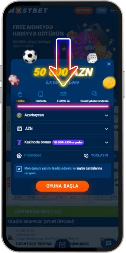 Mostbet qeydiyyat metodları — e-poçt, telefon, sosial şəbəkə